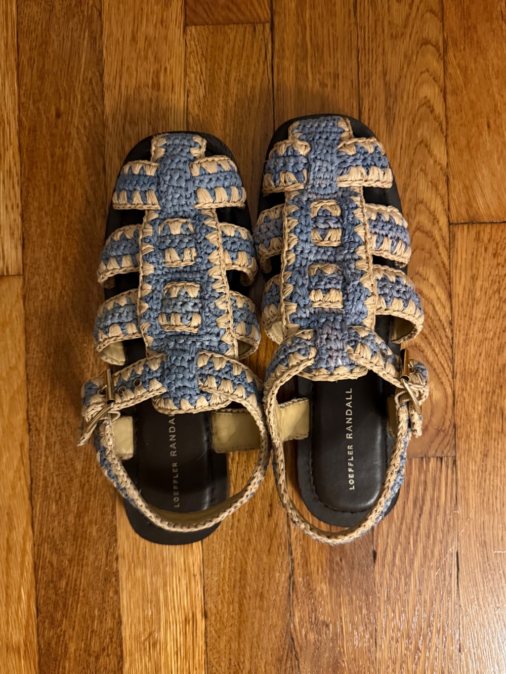 Loeffler Randall Woven Sawyer Raffia Sandals